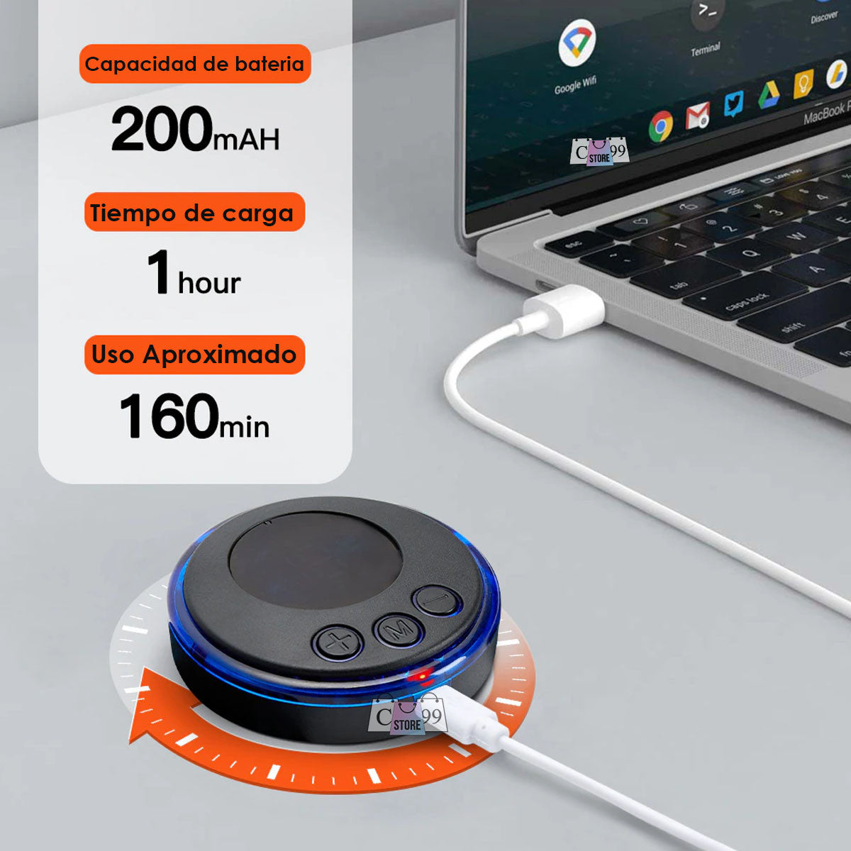 Masajeador USB™ | MINI MASAJEADOR CERVICAL ELÉCTRICO RECARGABLE USB + CONTROL EXTRA