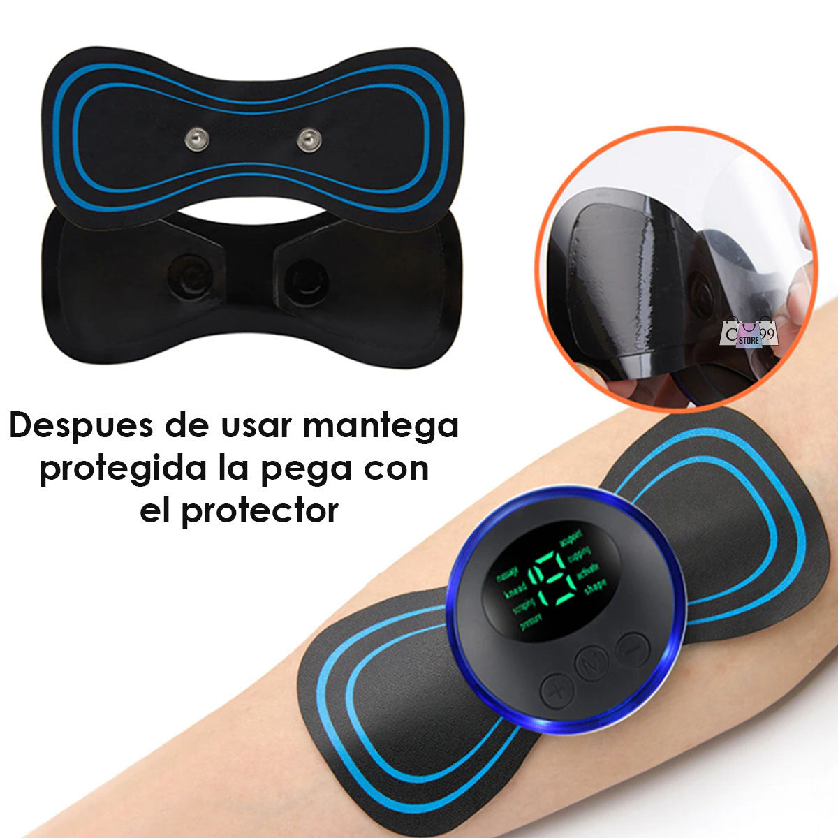 Masajeador USB™ | MINI MASAJEADOR CERVICAL ELÉCTRICO RECARGABLE USB + CONTROL EXTRA