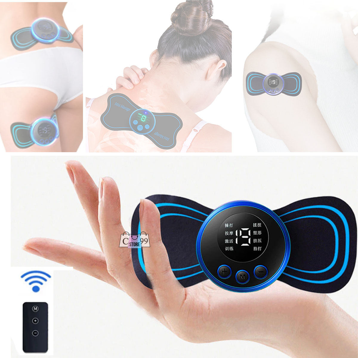 Masajeador USB™ | MINI MASAJEADOR CERVICAL ELÉCTRICO RECARGABLE USB + CONTROL EXTRA